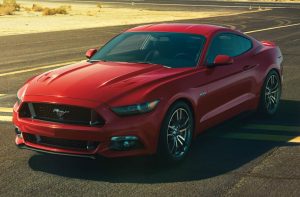Red Ford Mustang, car