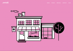 Lundmark's favorite visual storytelling website design - sprinkles