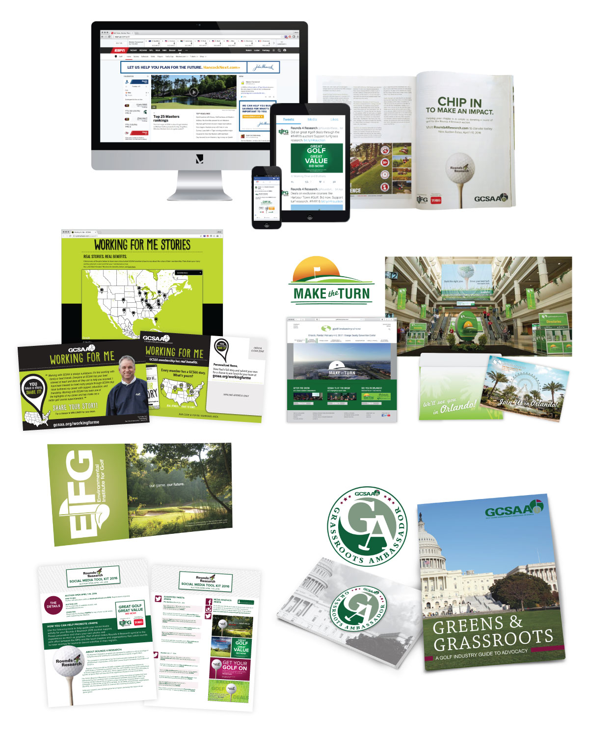 GCSAA - Brand Strategy Collateral Design Copywriting Digital Advertising Direct Mail Email Marketing Event Marketing Social Media Website Development