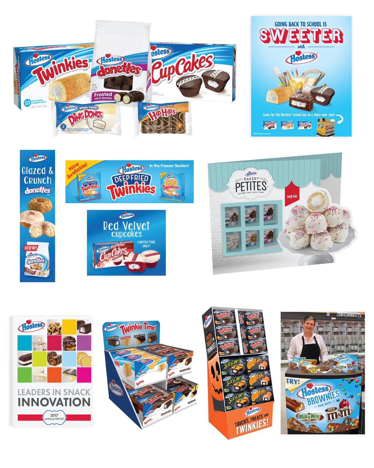 Hostess - Brand Strategy Consumer Promotions Digital Advertising Email Marketing Event Marketing & Sponsorships New Product Launch Packaging Photography Point-of-sale Print Advertising Product Licensing Sales Support Materials Social Media Website Development