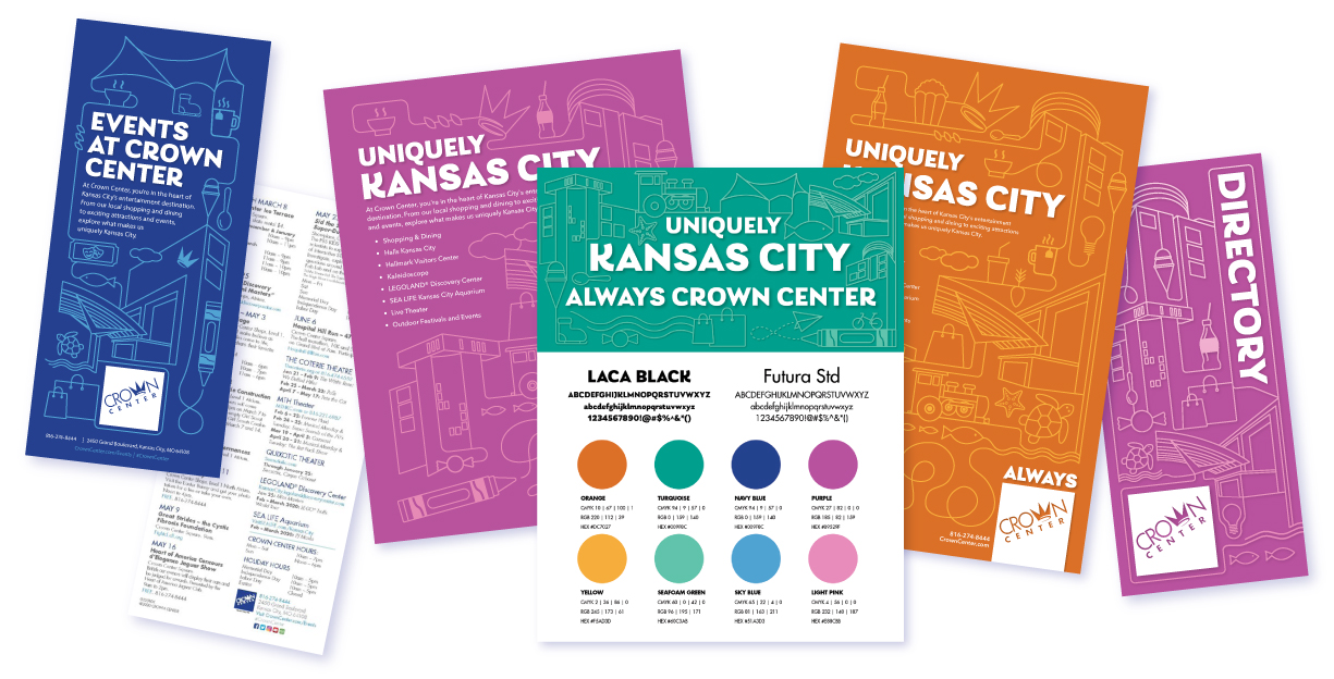 Crown Center - Branding campaign elements