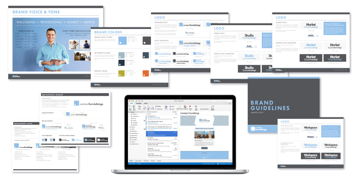 Contract Furnishings - Branding style guide and Brand Refresh