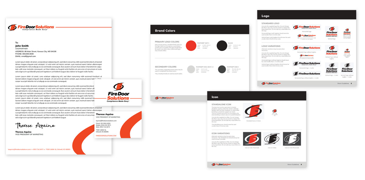 Fire Door Solutions - Style Guide - Brand development