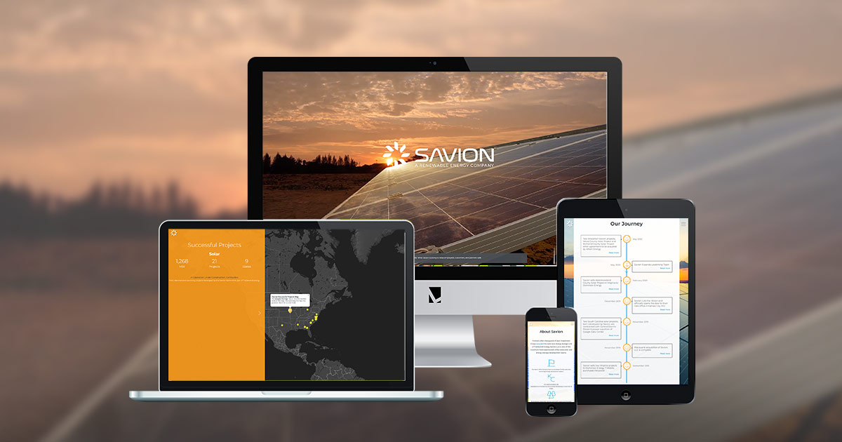 Savionenergy.com Web design and web development