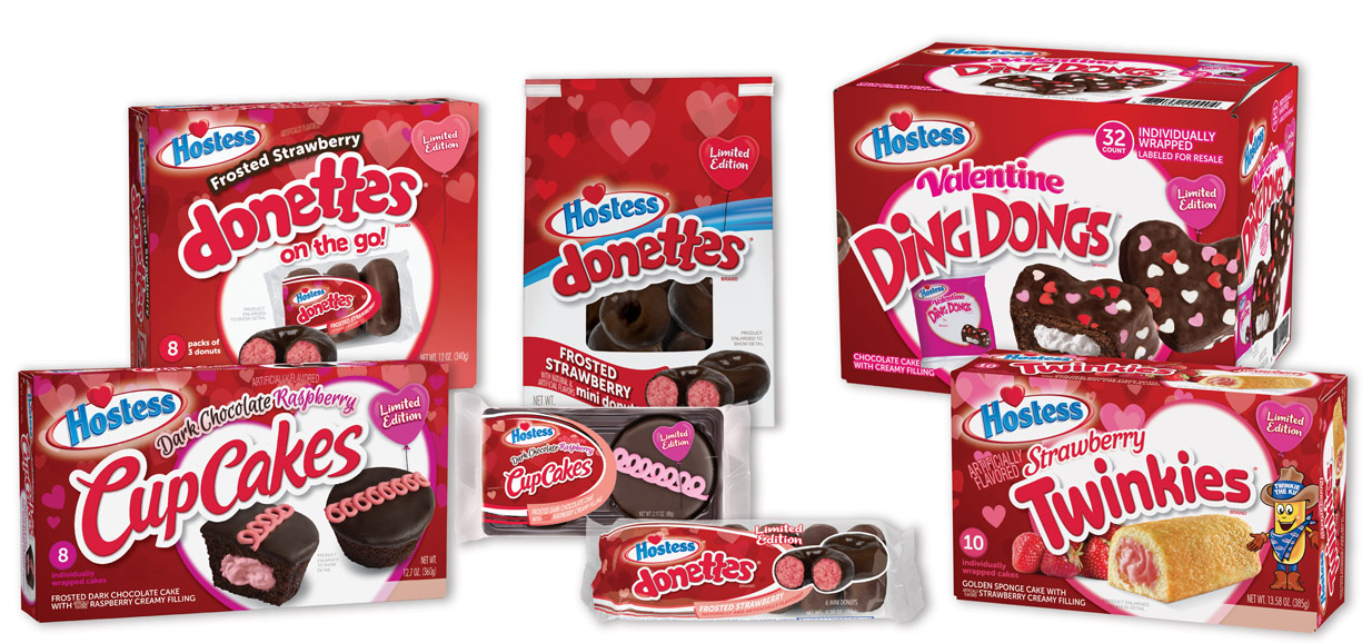 Hostess Valentines Packaging Design