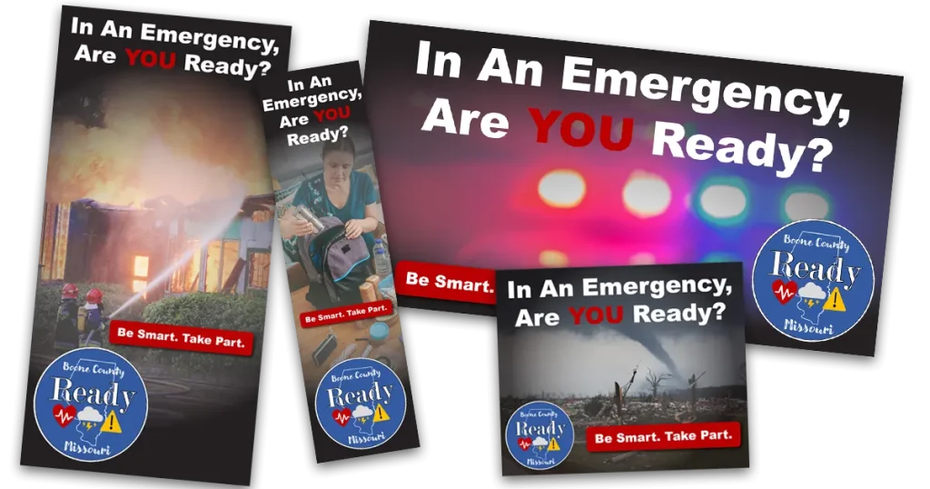 Boone County Office of Emergency Management was looking to increase the awareness of the four steps of emergency preparedness
