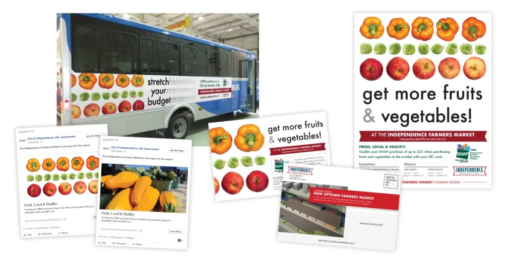Bus, posters and direct mail Advertising for Independence Missouri health department