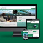 Frank Black Pipe & Supply website redesign shown on various screen devices for responsive design.