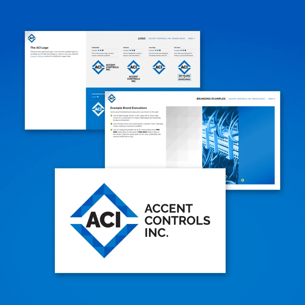Logos and branding guidance for Accent Controls Inc.
