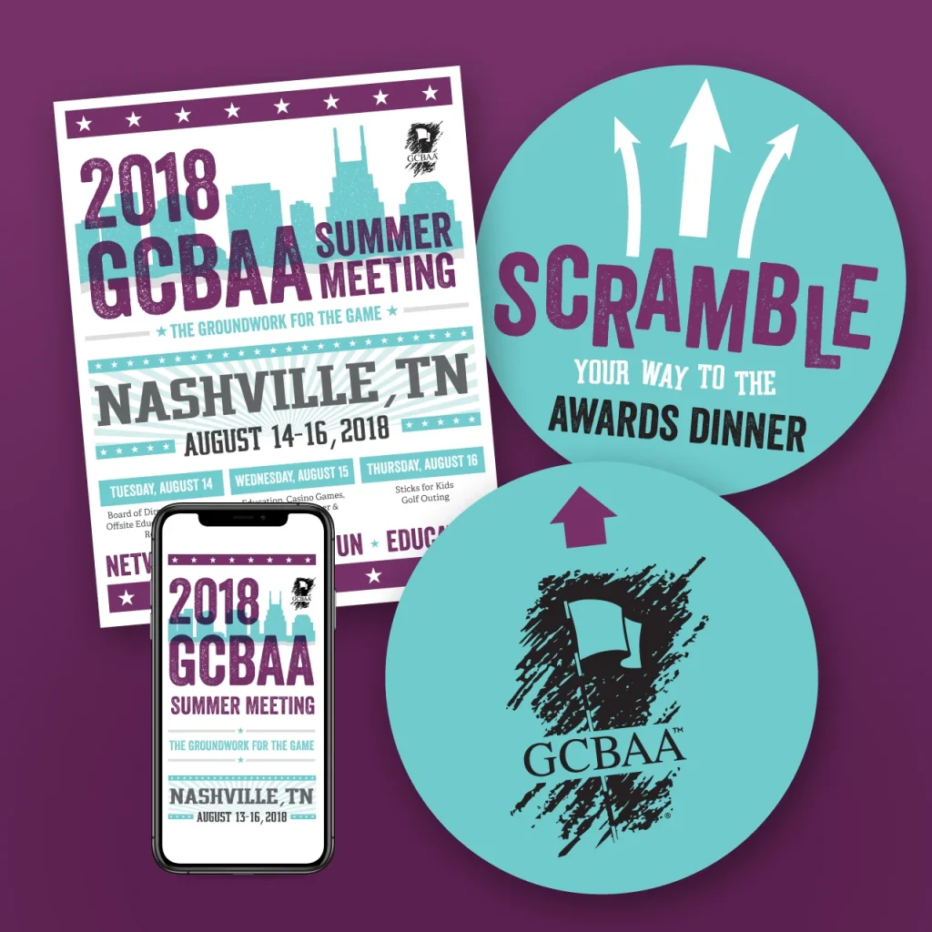 Program and environmental graphics for the 2018 GCBAA Summer Meeting.