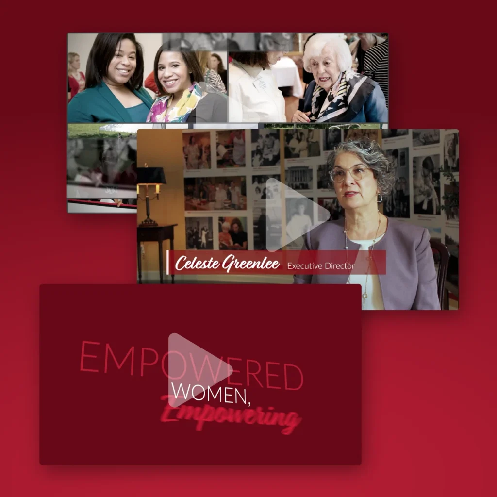 Screenshots from a video showing JLKCMO members and motion graphics.