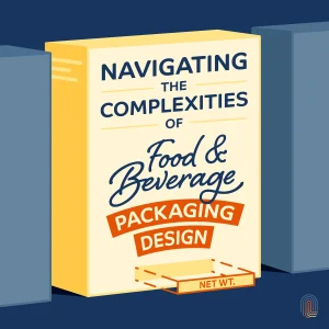 Illustrated package on shelf -Navigating the Complexities of Food and Beverage Packaging Design