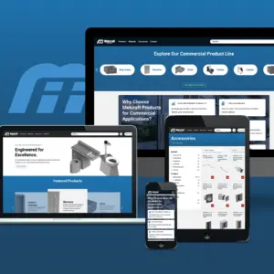 The new Metcraft website displayed on devices of various sizes.